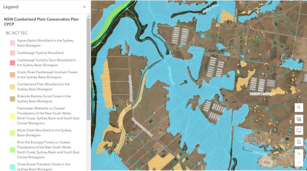 Biosis contributed to the GIS mapping needs for the Cumberland Plain Conservation Plan