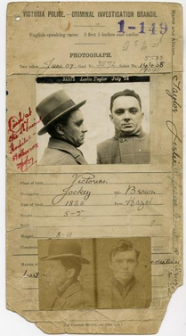 Prison Register Leslie Squizzy Taylor 